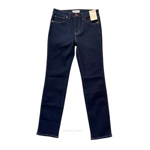 Madewell Mid Rise Stovepipe Jeans Dark Rinse Wash Women's Size 28 NWT (NS930)